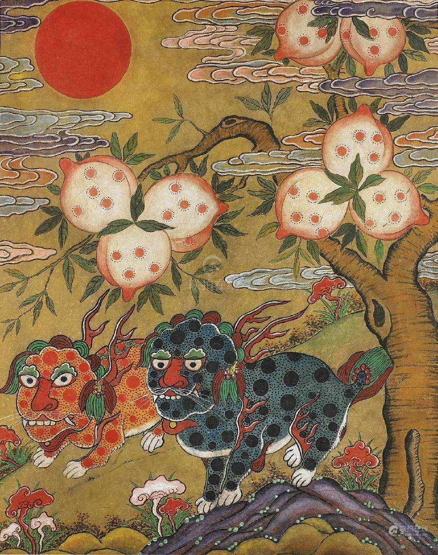 korean folk painting: haetae