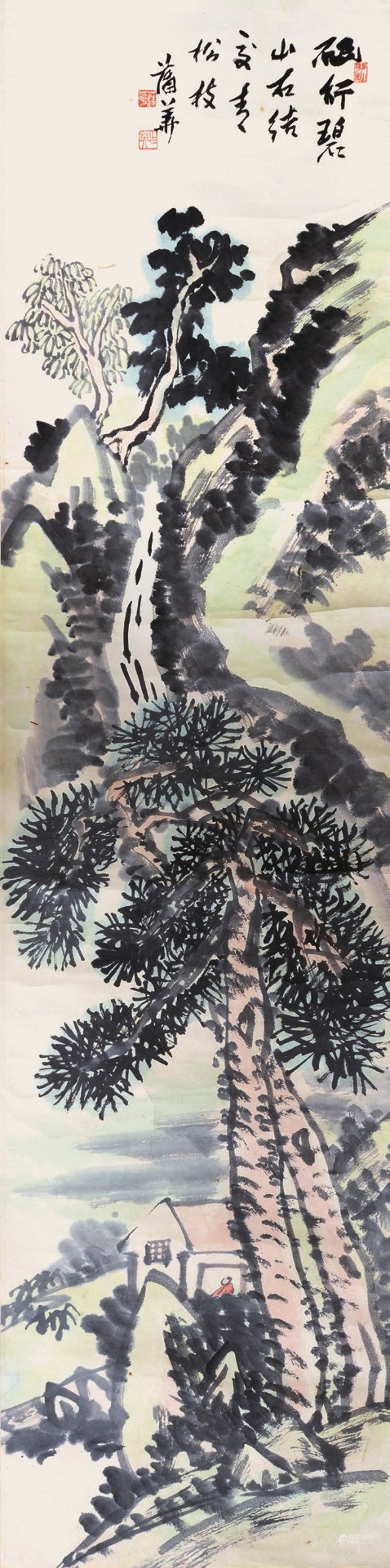 蒲 华 山水
