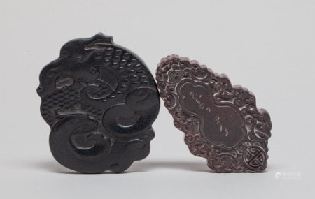 Two Chinese Carved Pendants