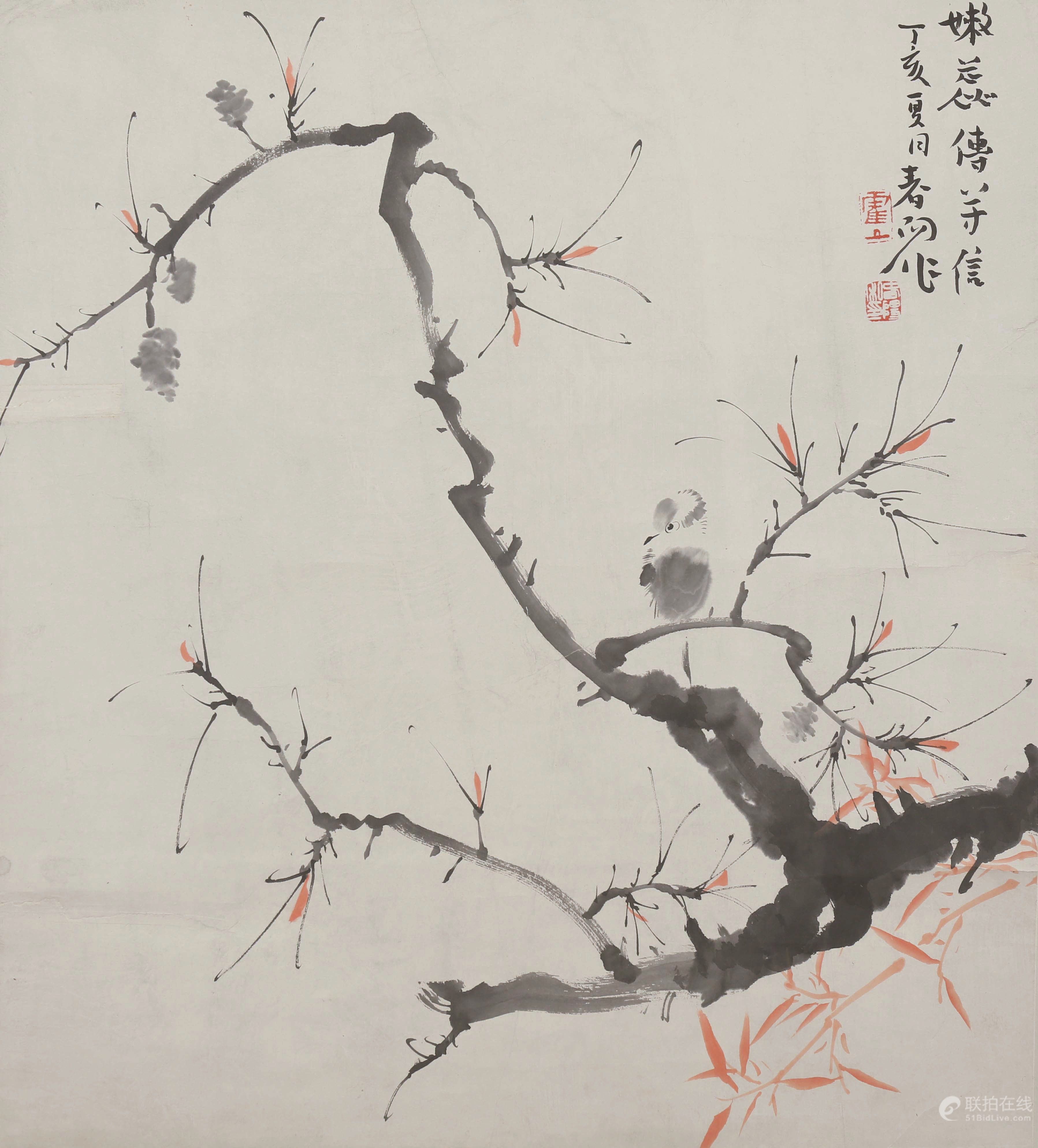 霍春阳 花鸟