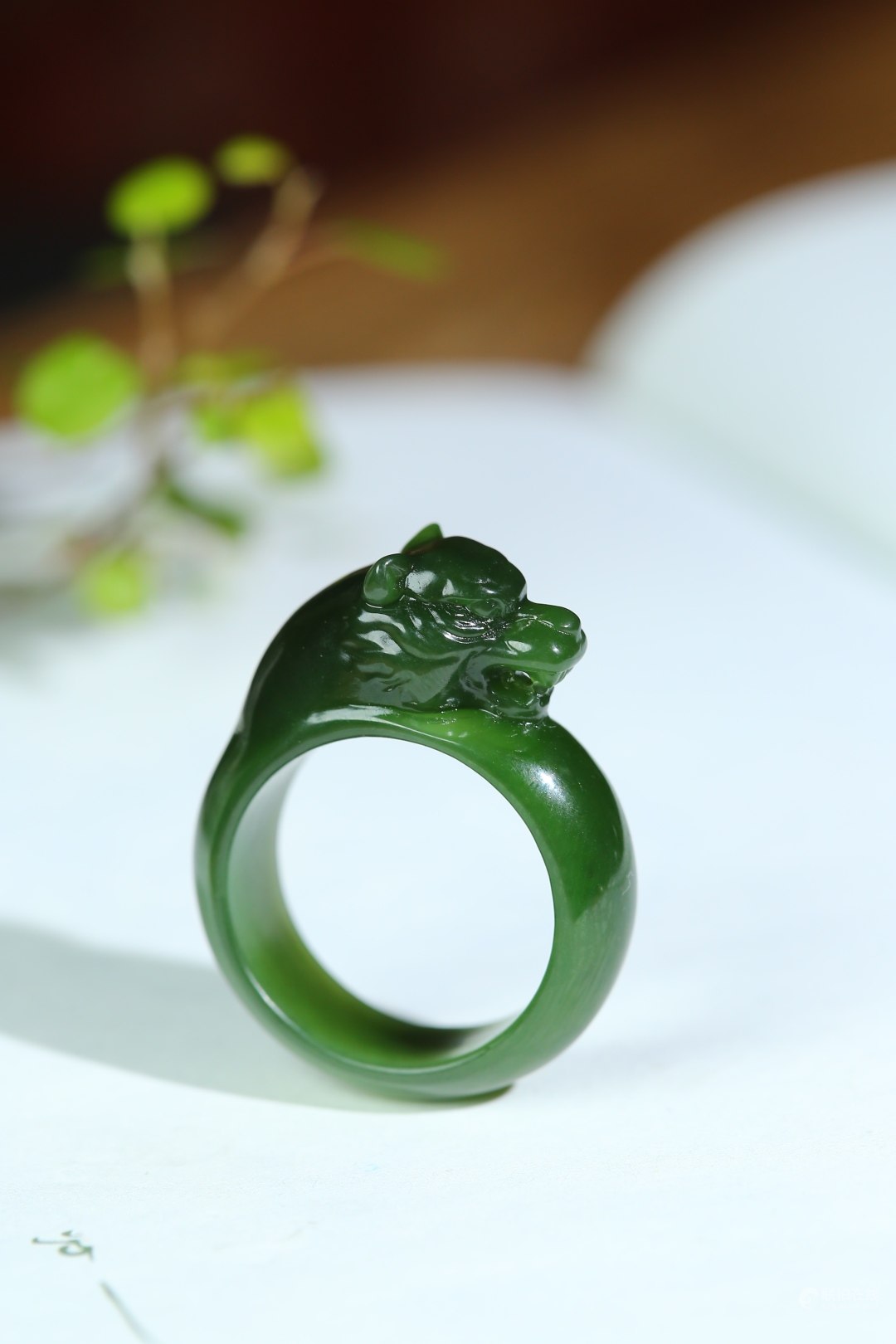 狼行天下·扳指和田玉碧玉