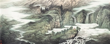 2001曾先国 山高水长图
