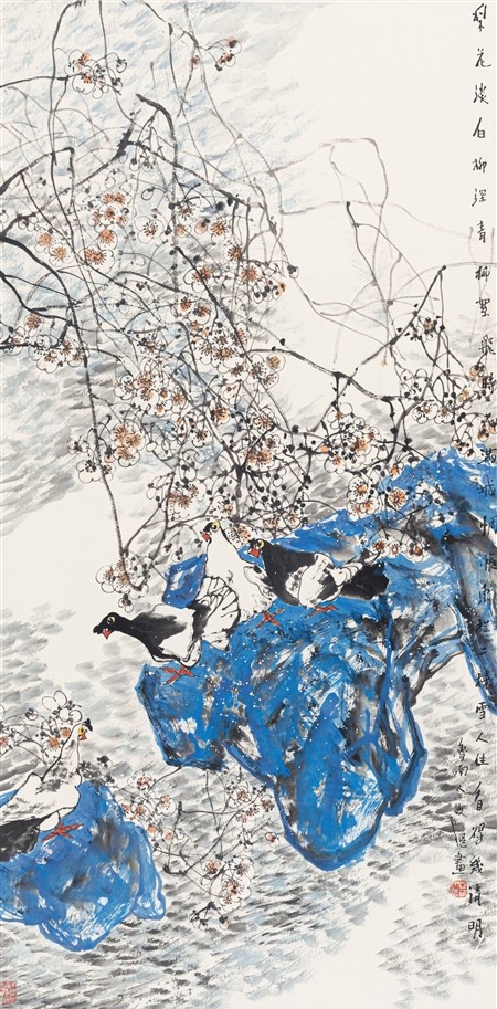 江文湛 梨花淡白柳深青