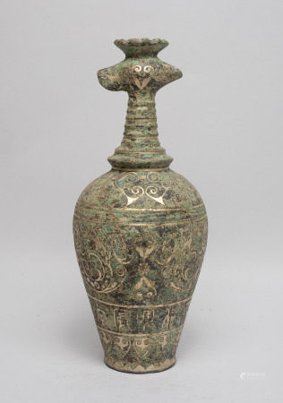 Tall Chinese Bronze Vase