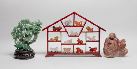 Chinese Cameo Agate, Jade, Stones