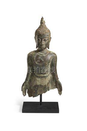 Halbfigur eines Buddhas, Thailand, Sukho?-thai, 14. Jh. Eise