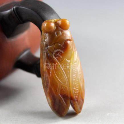 Natural Jade Hand-Carved Pendant