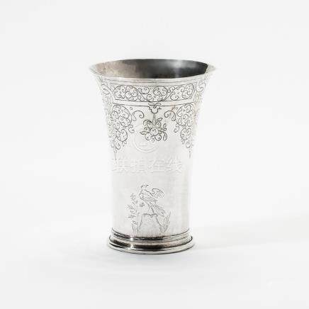 A Dutch silver beaker