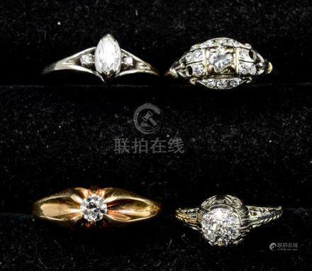 Collection of Estate Diamond Rings