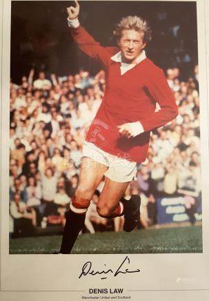 Lot 133 Denis Law signed print (no 3) - Denis Law signed for