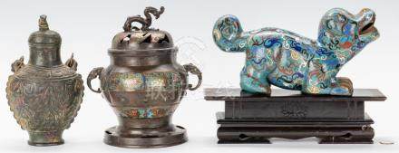 3 Chinese Bronze Decorative Items