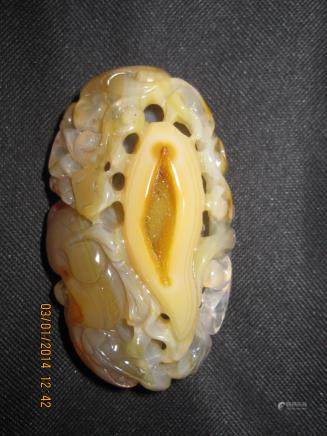 Chinese jade carved pc 玉隋手把