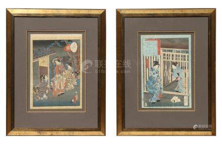 2 WOODBLOCK PRINTS