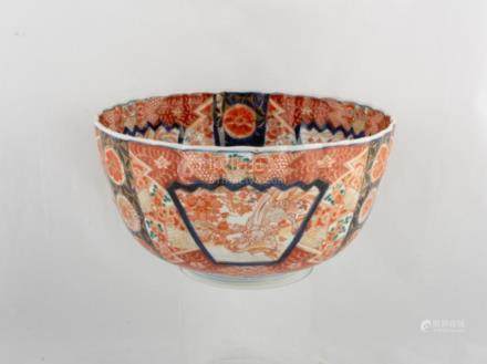 Early Meiji Imari Punch Bowl