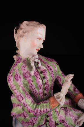 Nymphenburg Porcelain Figure of Lady, Franz Anton