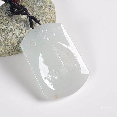 冰糯种一帆风顺吊坠