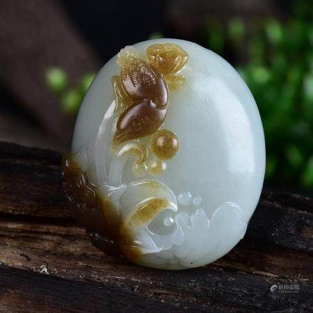 玉雕大师徐双兴  和田玉连年有余挂件