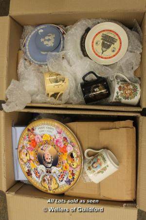 *A quantity of modern royal commemorative wares.