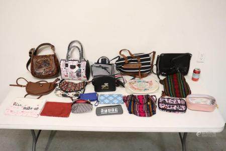 Large lot of purses, bags