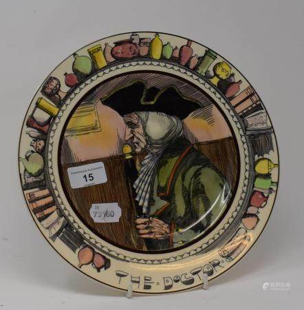 A Royal Doulton series ware plate, The Doctor, D6281, 26.5 cm diameter