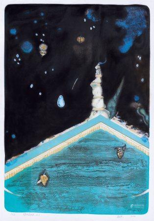 李长兴（b.1978） 2010年作 有意味的风景·水Ⅴ· 纸本套色石版