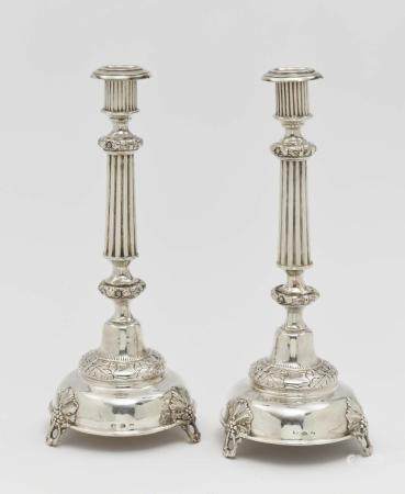 A pair of Sabbath candlesticks - Poland (Warsaw?), 1896 - 19