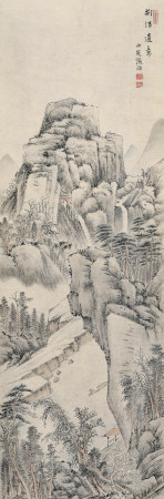 张洽（1718-1799） 仿荆浩山水