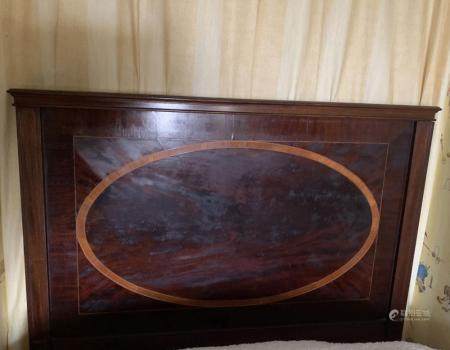  EDWARDIAN MAHOGANY AND SATINWOOD BED
    
  