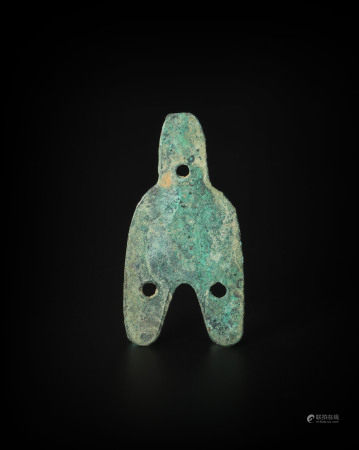Three Holes Bronze Coin from Zhan 战国三孔布币