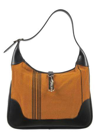 HERM?S 2007 Sac TRIM 35 Lainage mélangée orange et noir, box noir Garniture métal argenté palladié TRIM 35 bag Ora...