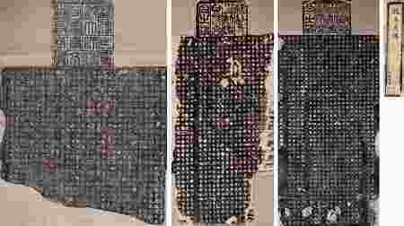 旧拓《高盛碑》、《高贞碑》、《高庆碑》三帧