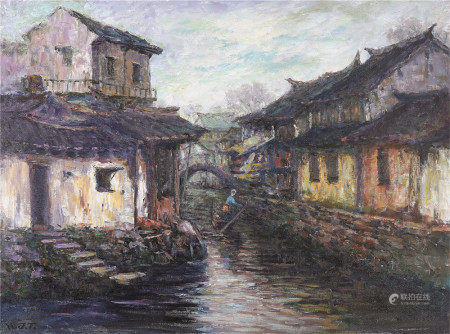 吴继涛  姑苏怀旧油画 油画