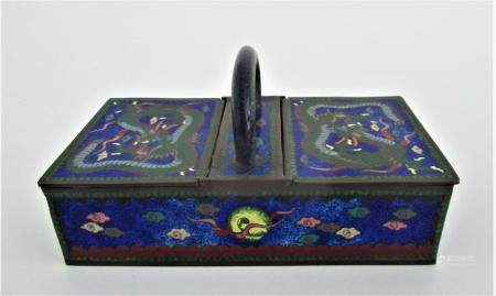 Chinese Cloisonne Box Qing Dynasty FR3SH