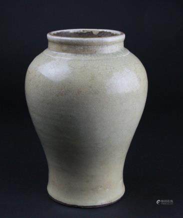 A  celadon glazed porcelain jar 