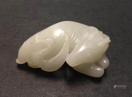 Chinese white jade figure