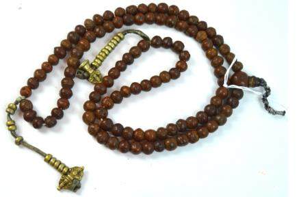 Antique Tibetan 108 Nut Rosary