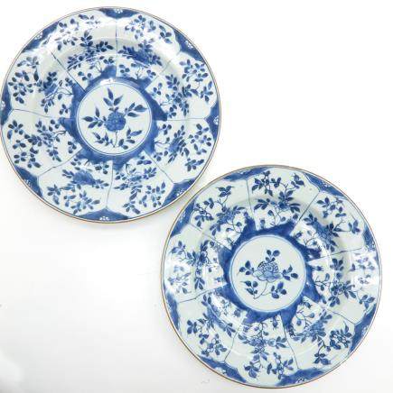 Lot of 2 18th Century China Porcelain Plates