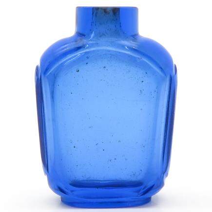 Blue Glass Chinese Snuff Bottle