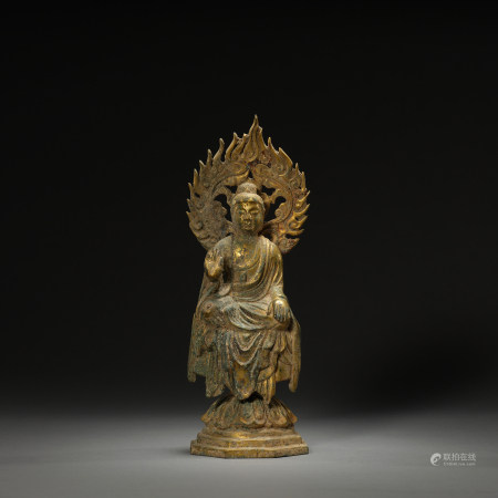 Gilt Bronze , Buddha statue