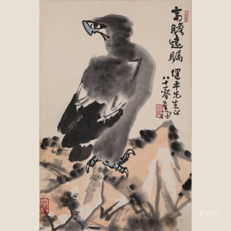 近现代 李苦禅（1899—1983） 鹰