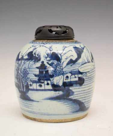 Chinese blue and white ginger jar