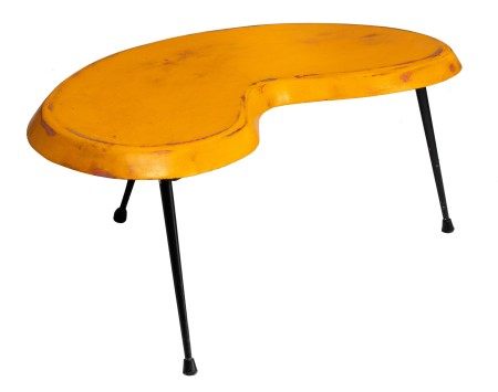 A vintage coffee table by Pierre Guariche, 1953, signed, H 39 - W 104 - 52 cm