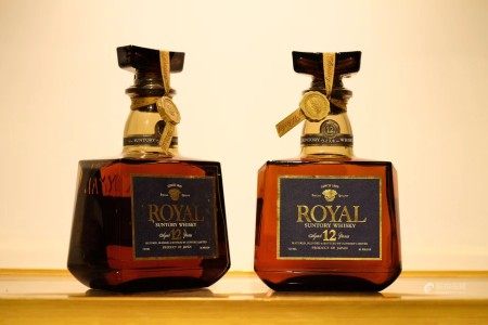 三得利80年代 稀珍停产 ROYAL12年调和威士忌 （共2支）2支720ml