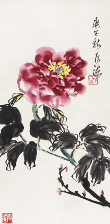 何水法 牡丹