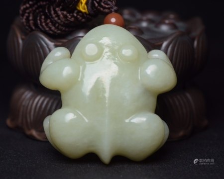 清 和田玉青蛙