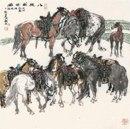 许勇
八骏盛世图