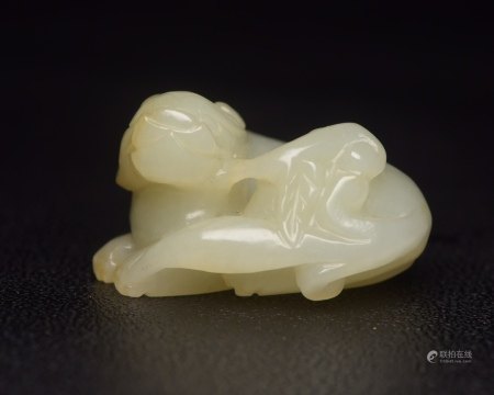 清 和田玉兽