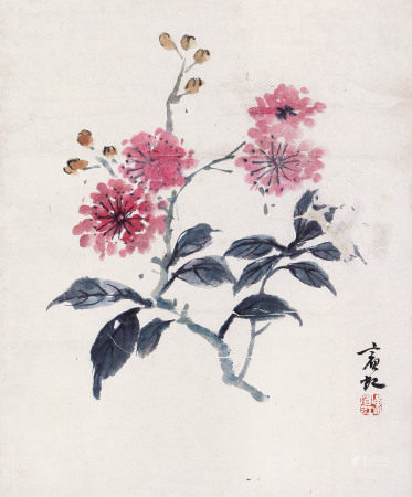  黄宾虹 花卉小品