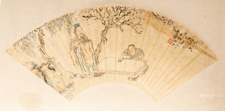 清 朱倬云《高士图》