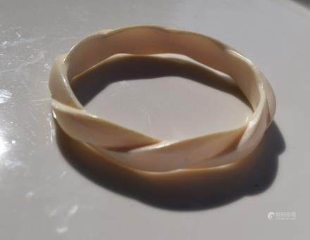 Carved Bangle Bracelet